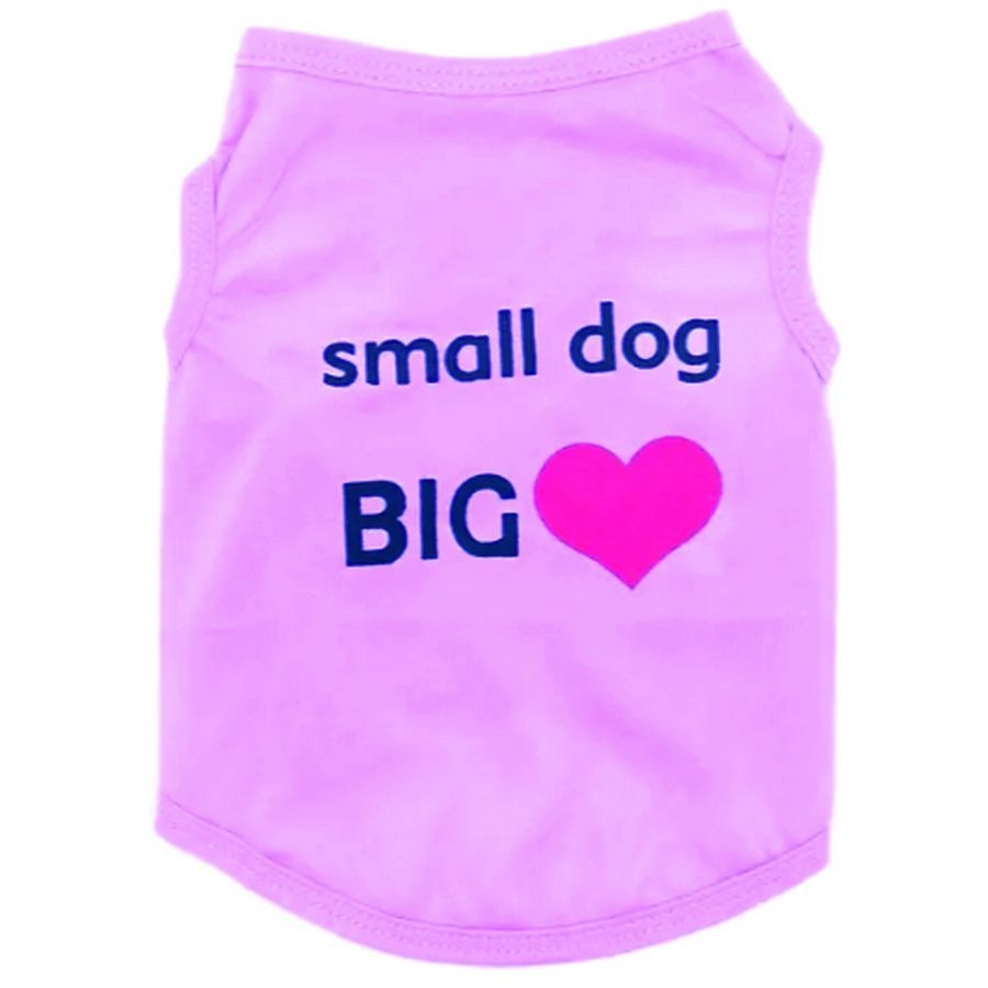 Randy Love Little Dog Tee Shirt and Tiny Toy Gift Package Size XS Purple